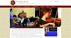 Desktop Screenshot of musicinarcadia.com