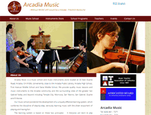 Tablet Screenshot of musicinarcadia.com